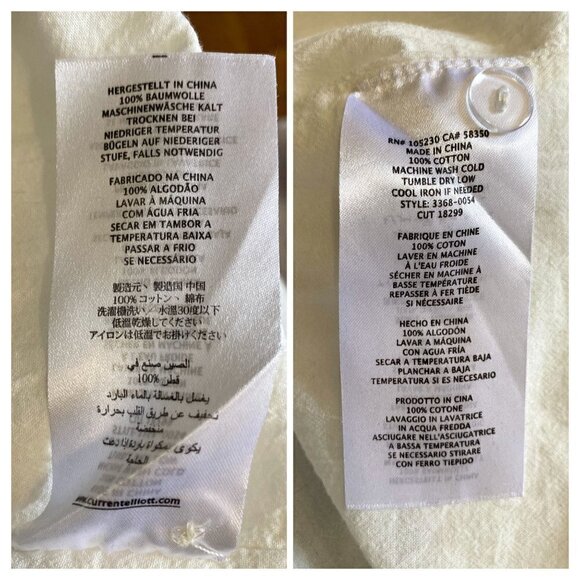 Current/Elliot Madeline' Cold Shoulder Dress, Size 2, White‎ Cotton - Picture 7 of 9